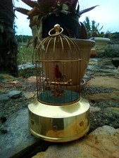 Lot 2 cages oiseau mécanique chanteur