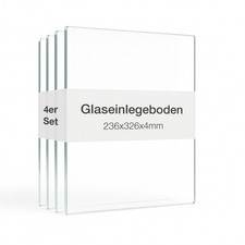Étagère en verre lot de 4