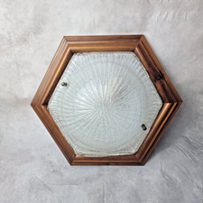 Plafonnier hexagonal vintage - plafonnier,