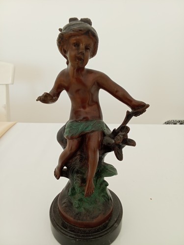Sculpture enfant art nouveau - sculpture,