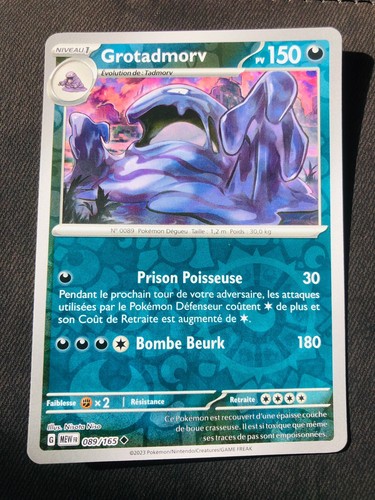 Carte pokémon grotadmorv - carte,