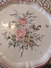 Grand plat à tarte faïence