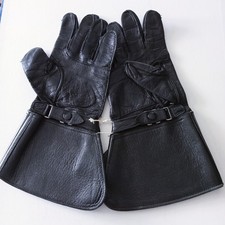 Gant de motard vintage en cuir Ets Patault Vendome 1977  N° 9