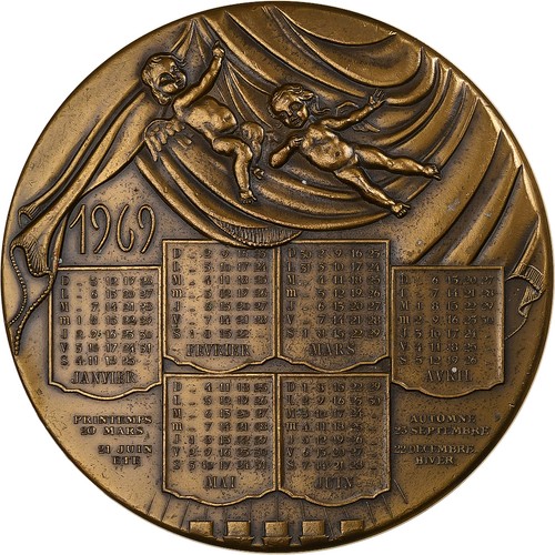 France médaille calendrier - médaille,,