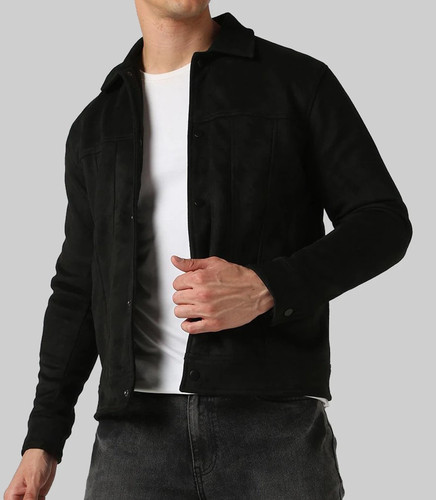 Blouson cuir noir homme - , pur