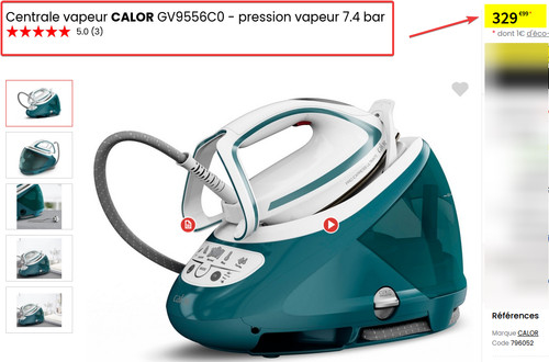 Centrale vapeur calor pro