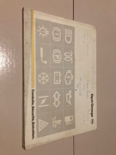 Opel omega notice - omega,