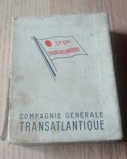 JEU DE 52 CARTES COMPLET  FRENCH  LINE Cie Gle TRANSATLANTIQUE AVEC ETUI