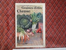CATALOGUE GRAINES CLAUSE JARDIN - AGRICOLE - PLANTES - 1961