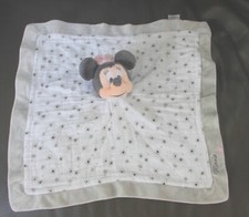doudou plat minnie lange tissu gris blanc étoile disney nicotoy état neuf