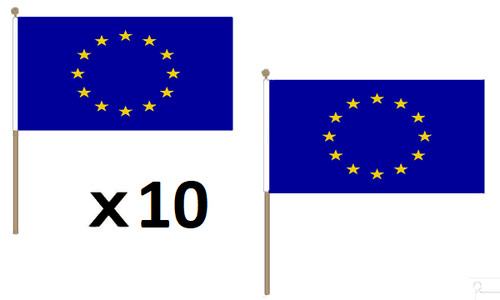 Drapeau europe 45x30cm hampe - europe,