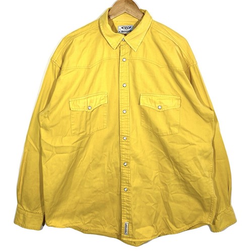 Chemise pressions jean - jean, jaune