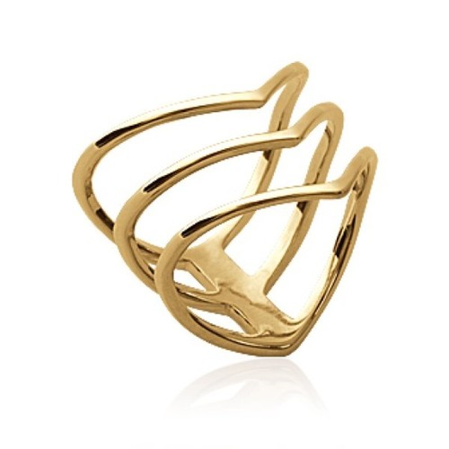 Bague trois anneaux coeur