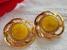 Duo boutons vintage métal