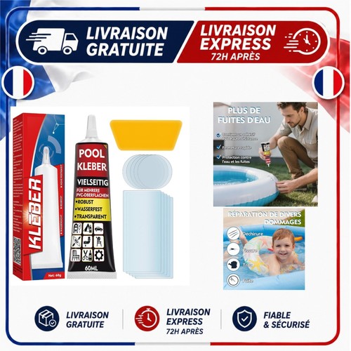 Kit réparation piscine - , colle