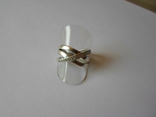 Bague argent massif dôme - en,