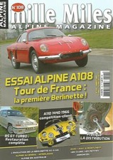 MILLE MILES N°108 ALPINE A108 / R5GT TURBO REST. / A110 1440 1966 / LA DISTRIBU.