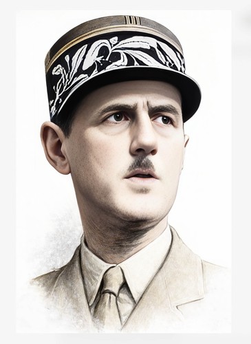 Affiche poster de gaulle - poster,