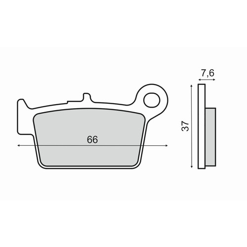 Paire plaquette frein beta - de,