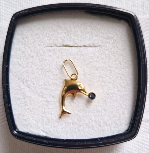 Pendentif dauphin carats - 18,