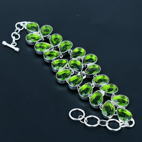 Bracelet bijoux péridot poire