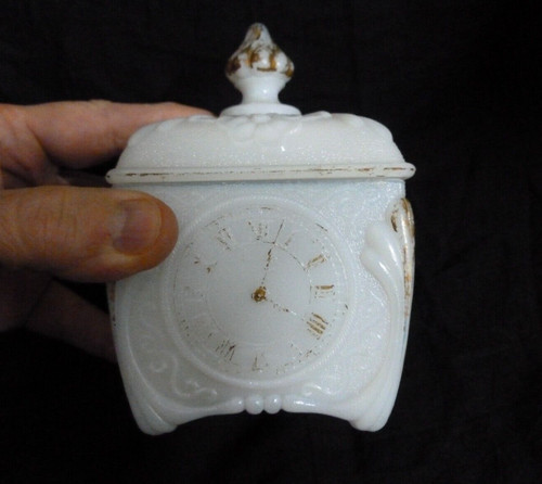 Sucrier horloge opaline - sucrier,