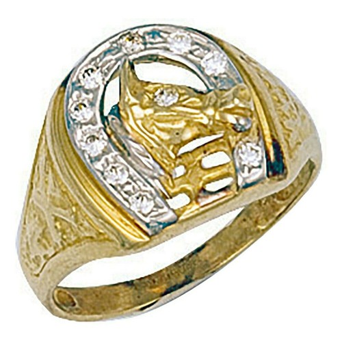 Bague homme fer cheval - cheval, et