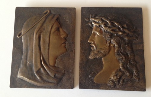 Lot plaques bronze - lot, en