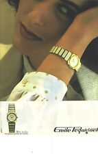 PUBLICITE ADVERTISING 1981  EMILE PEQUIGNET montre femme                  101012