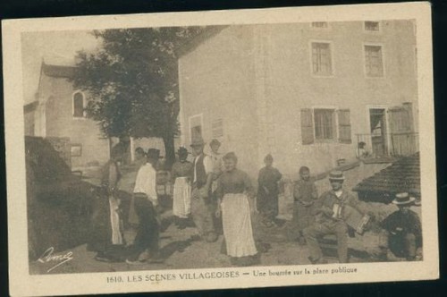 Scenes villageoises bourree - scenes,