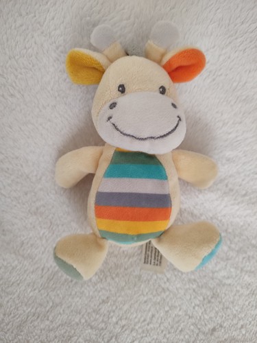 Doudou girafe jaune orange - girafe,