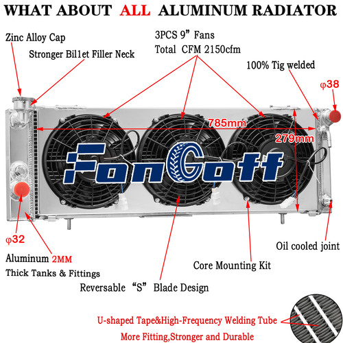 Rows radiateur shroud - radiateur, +