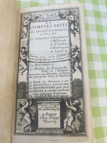 Livre ancien 1685 barrême - 1685,