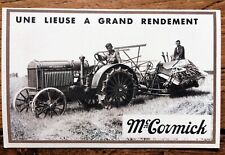 MC CORMICK,CPA PUBLICITAIRE, 1931 , "LIEUSE ",AGRICULTURE,TRACTEUR AGRICOLE