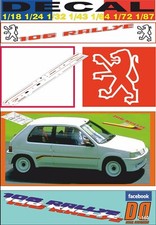 DECAL PEUGEOT 106 RALLYE PHASE I 1993 (02)