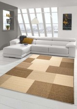 Tapis moderne Flatweaves Kariert Sisaloptik Cuisine de tapis runner Karo design 