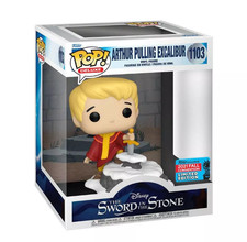 Figurine Pop Deluxe Merlin l'Enchanteur de Arthur Pulling Excalibur (1103) Funko