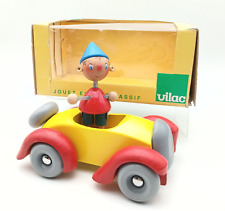 Voiture Taxi en bois Oui Oui + Figurine - Vilac - 1994 vintage