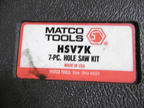 Kit scie trous matco - scie, hsv7k