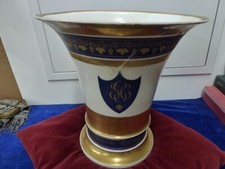 cache pot,vieux Paris,19ème,blasonné;monogrammé,restauré,H 27cm