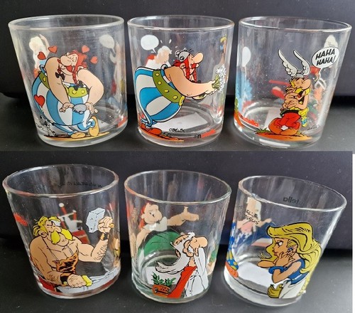 Lot verres nutella - 6, asterix
