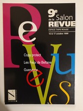 9E SALON DE LA REVUE ESPACE TAPIS ROUGE 1999 carte postale  postcard