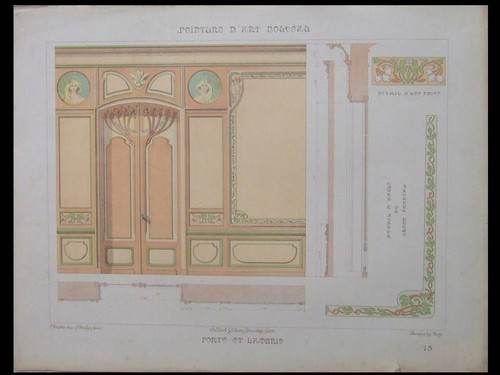 Decoration art nouveau porte - decoration,