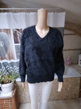 Bouton pull doux noir - ,
