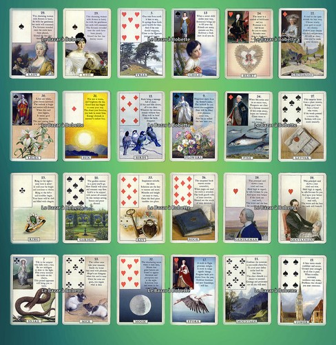 Jeu cartes divinatoires - jeu,