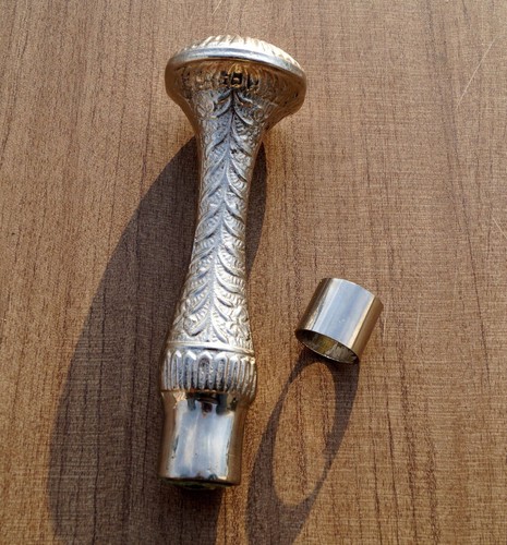 Poignée laiton tête bouton