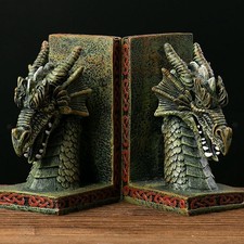 Serre-livres en forme de dragon occidental, 2 pièces, accessoires