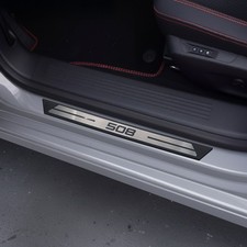 Plaque éraflure de seuil de porte pour Peugeot 508 II 2018-2025 protection...