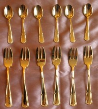 6 fourchettes à gâteau + 6