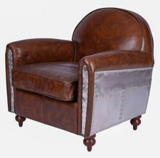Fauteuil en Cuir Type Déco